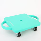 1pc Kids Riding Scooter Board | PP Material, Red & Green, Indoor Outdoor Activity Play Equipment | Gymnastics Sports Skateboard with Plastic Foot Wheels for 80kg Weight Capacity